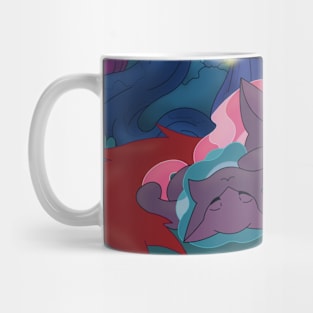 Sleepy Space Cats Mug